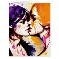 Colorful Kiss All Occasions Greeting Card