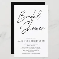 BUDGET Elegant Black White Bridal Shower