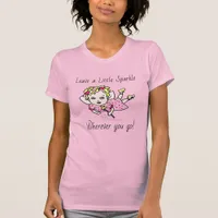 Whimsical Fairy Quote Folk Art Floral T-Shirt