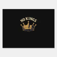 No Kings Minimal Clean Sign