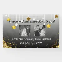 Happy Anniversary Mom and Dad Old and New Photo Banner