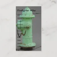 Firefighter Mike Business Card
