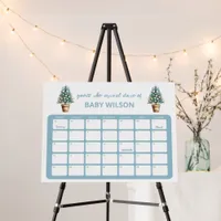 Christmas Guess Baby Arrival Date Baby Shower Game Foam Board