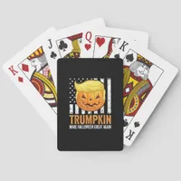 Make Halloween Great Again Trumpkin Funny Hair Pum Poker Cards
