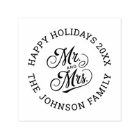 Wedding Return Address Modern Mr. & Mrs. Script  Self-inking Stamp