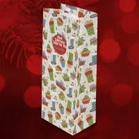 Cute, Colorful Holiday Gifts Liquor Gift Bag