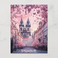 Travel to Prague Czech Republic Postcard