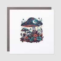 Cottagecore And Aesthetic Goblincore Mushroom Fair Car Magnet