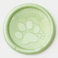 Wax Seal Sticker - Polydactyl Paw Print