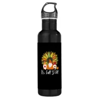 Fall Gnomes With Autumn Pumpkin It’s Fall Y’all Stainless Steel Water Bottle