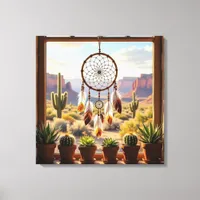 Dreamcatcher, Desert Canyons, Cacti  Canvas Print