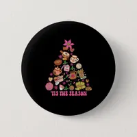 Tis The Season Mexican Christmas Tree Tamales Pan  Button