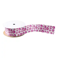 Bingo Balls, Cute Pink Bingo Player Satin Ribbon