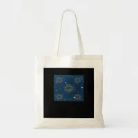 Whimsigoth Night Sky Sun Moon Witchy Classic Desig Tote Bag