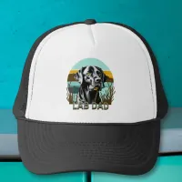 Black Labrador Retriever | Lab Dad Trucker Hat