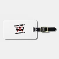 No Kings In America Anti Essential Retro Style Luggage Tag