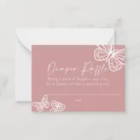Diaper Raffle Baby Shower Card 