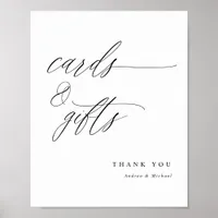 Elegant Calligraphy Wedding Cards & Gifts Sign