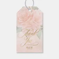 Soft Blush Roses Thank You ID828 Gift Tags