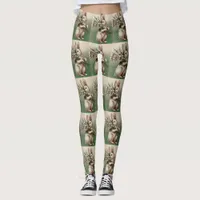 Vintage Loving Easter Rabbit Leggings