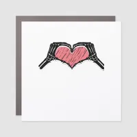 Skeleton Hand Heart Sign Valentines Day Classic
