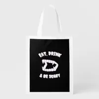 Eat Drink Be Scary Vampire Minimalist Grocery Bag