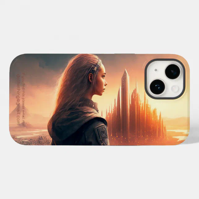 Woman of the Future Outside a City Case-Mate iPhone 14 Case