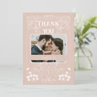 Art Nouveau Wedding Thank You Card