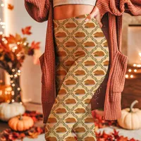 Yellow Thanksgiving Turkey Holiday Pattern Leggings