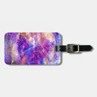 Bulldog Mixed Media Luggage Tag