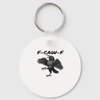 F Caw F Essential Vintage Graphic Look Keychain