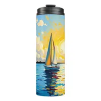 Sailboat at Sunset Thermal Tumbler