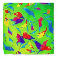 Minimalism bright colors asymmetric shapes bandana