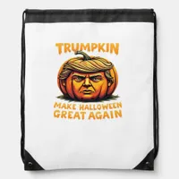 Halloween Trumpkin Make Halloween Great Again Drawstring Bag