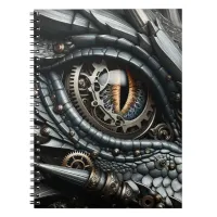 Steampunk Dragon Eye Closeup Ai Art Notebook