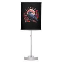 Crow Raven Funny F-Caw-F Oversized Vintage Graphic Table Lamp