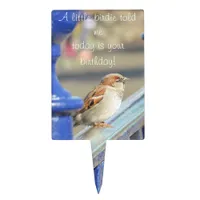 Cake Topper - A little birdie told me …