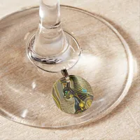 Ancient Egyptian Cat Goddess Bastet AI Art Wine Charm