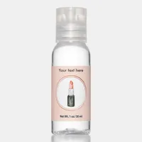 Rose Gold and Pink Makeup Artist Social Media Icon Hand Sanitizer