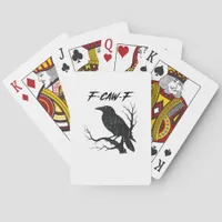 F-Caw-F Funny Crow Poker Cards