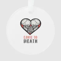 Aesthetic Valentines Till Death Do Us Part Ornament