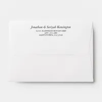Modern Minimalist Return Address Envelope