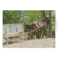 Amish Horses and Wagon