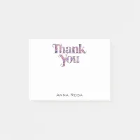 *~* AP85 Floral * Thank You Gratitude  Manifest Post-it Notes