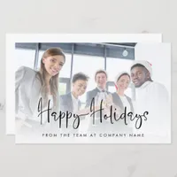 Budget Business Logo Photo Happy Holidays Card