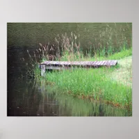 Rainy Day Dock Poster