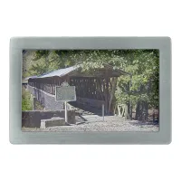 Clarkson Covered Bridge Alabama  Belt Buckle