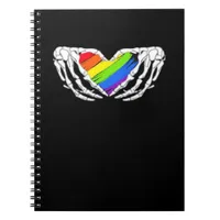Pride - Pride Skeleton Hands With Heart 2 Classic Notebook