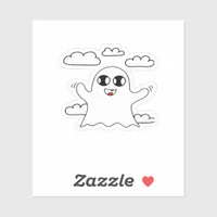 Cute Little Boo Creative Style Sticker