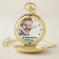 Custom photo memorial male pocket watch